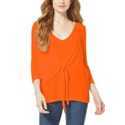 Jones New York Tie Front Twofer Sweater