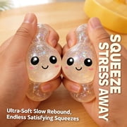 Random Glitter Dumpling Squishy Box ,4Inch Surprise Dumpling Squishy Stress Ball,Squishy Bun,Random 1 of 14 Colors Mystery Gift Box for Adult Classroom Prizes Party Favor 1pcs