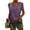 Purple, variant on Dellytop Womens Cap Sleeve Casual Loose Fit Basic Shirts Tank Tops