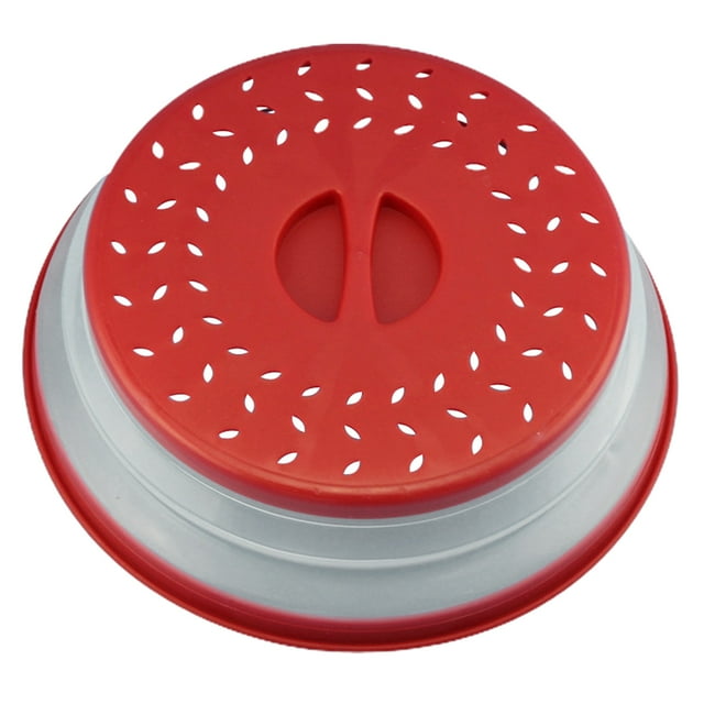Lubelski Microwave Cover Transparent Collapsible TPR Heat Insulation Microwave Splatter Guard Kitchen Tool