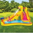 thumbnail image 4 of Funormous Baby Shark Bounce House with Slide, Pink Fong Inflatable Water Slide, Party Outdoor Curve Waterslide Fun, 4 of 9