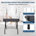thumbnail image 3 of 46" Professional Dog Grooming Table w/Adjustable Arms - 330Lb Static Capacity | Portable Grooming Station w/Nooses, Mesh Tray | for Small/Large Dogs, 3 of 8