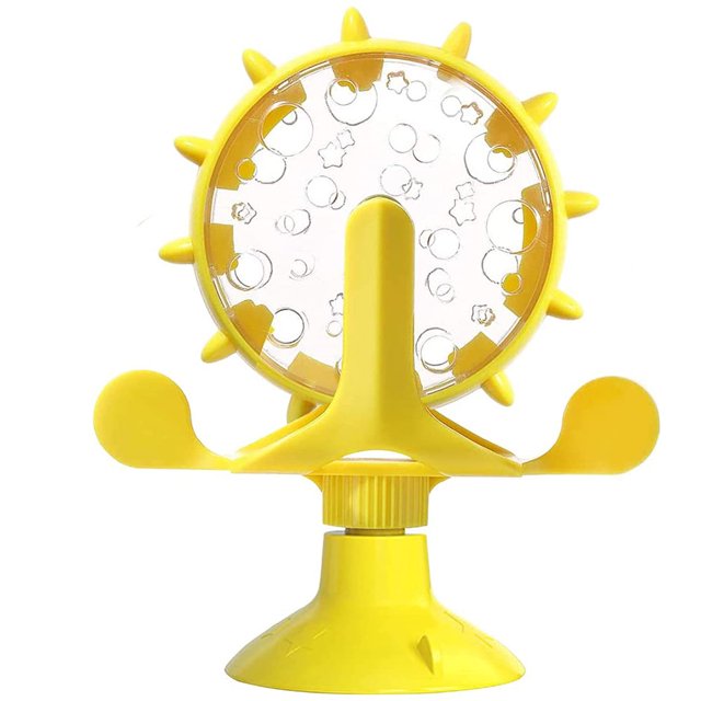Jouets de Chat Interactif pour Chat d'Intérieur, Jouet pour Chatons, Jouet Interactif pour Chat, Jouet de Boule de Chat de Rotation pour Chats, Ventouse Forte, Exercice de Chat, Divertissement de Chat