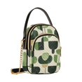 thumbnail image 7 of FORMRS Crossbody Bag for Women Quilted Travel Shoulder Cell Phone Purse with Chain Strap Handbag, Green Circle, 7 of 7