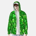 thumbnail image 2 of Balery St Patrick's Day2 Sudadera ligera de manga larga con capucha y protección solar UPF 50+ para hombre y mujer, ideal para pesca y running-X-Large, 2 of 7