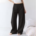 thumbnail image 5 of YOZGXEG Wide Leg Pants Women Women Wide Leg Interior Baggy Casual Barrel Elastic Waist Athletic Sweatpants Black S-3Xl, 5 of 7