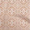 thumbnail image 1 of oneOone Cotton Cambric Orange Fabric Asian Block Floral Diy Clothing Quilting Fabric Print Fabric By Yard 56 Inch Wide, 1 of 4