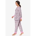 thumbnail image 3 of Dreams & Co. Plus Size Thermal Henley Pajama Set, 3 of 6