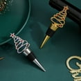 thumbnail image 2 of Shoreew 2Pcs Christmas Tree Wine Stoppers Reusable Bottle Sealers Festive Bottle Stopper Wine Cork Beverage Decor Xmas Party Favors Art Decorations, 2 of 6