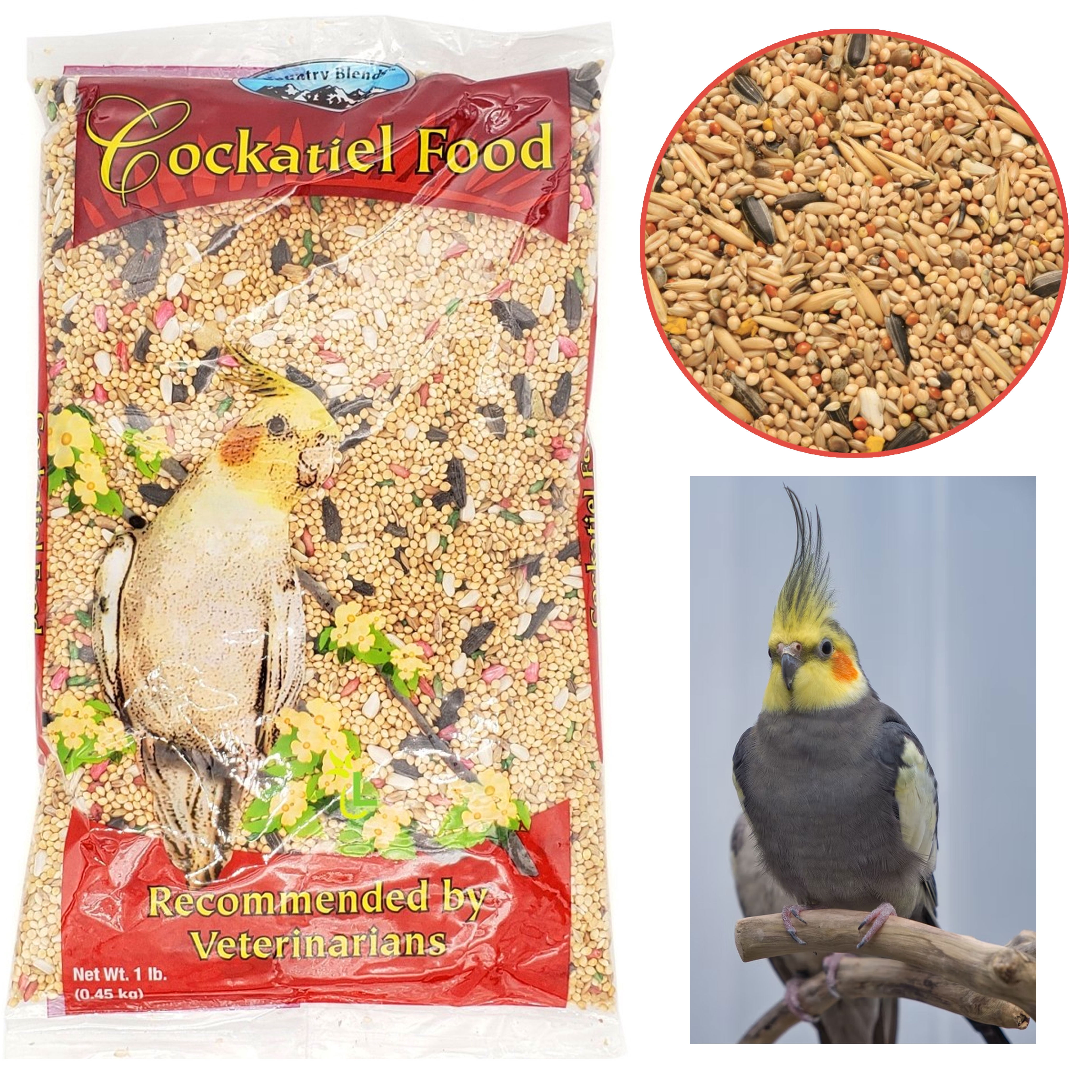 Cockatiel Seed 450g Parakeet Lovebird Feed Food Mixed Wild Bird Pet