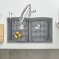 thumbnail image 2 of Blanco DIAMOND Equal Double Bowl SILGRANIT Sink Metallic Gray, 2 of 3