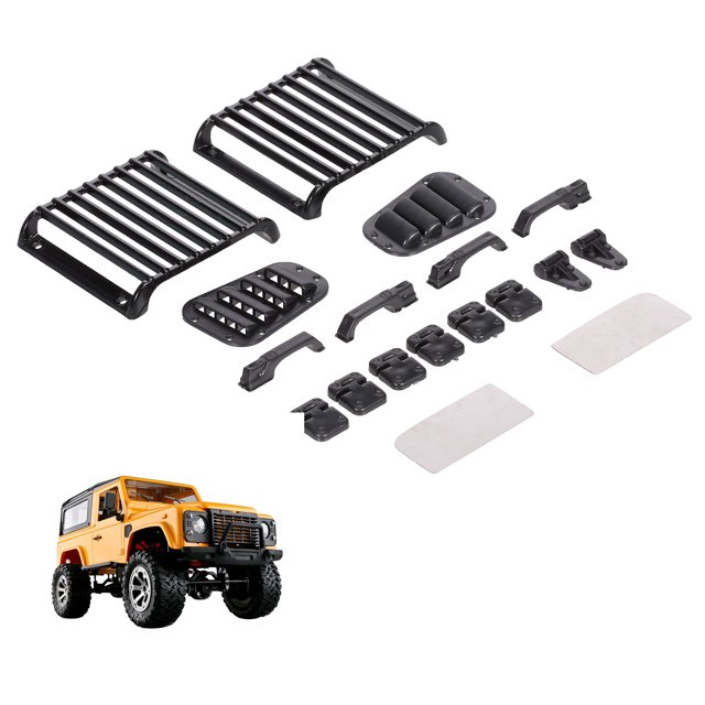 -4 Compatible Con Traxxas -4 Decoración de Simulacia Guardia Delantera Guardia Guardia de la Puerta Cubierta del Motor de la Rejilla del Motor Con 1/10 RC CASTADOR