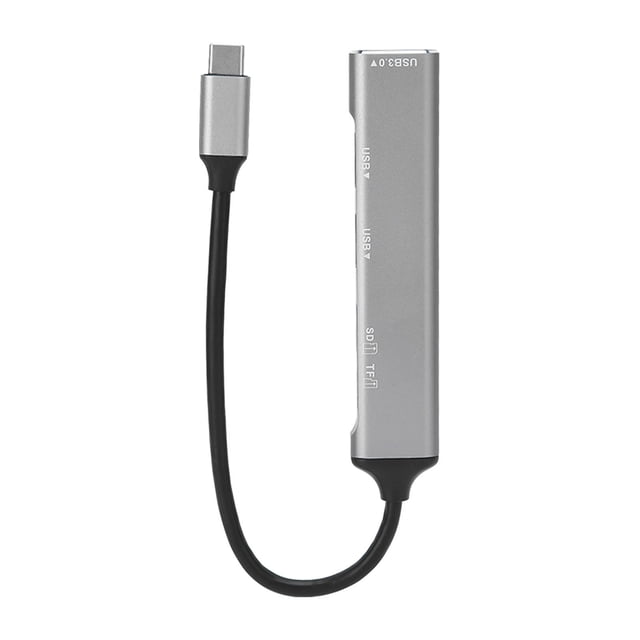 USB C HUB, Adaptador De Puerto Múltiple Tipo C Compatible Con Vista, Para OS X, 5 En 1 Dongle De Cubo Para Computador Portátil, Lector De Tarjetas De Memoria De Tarjeta De