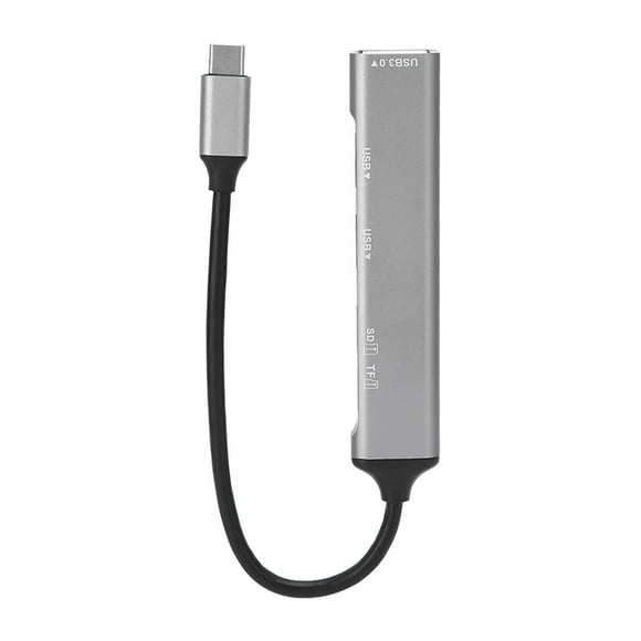 USB C HUB, Adaptador De Puerto Múltiple Tipo C Compatible Con Vista, Para OS X, 5 En 1 Dongle De Cubo Para Computador Portátil, Lector De Tarjetas De Memoria De Tarjeta De