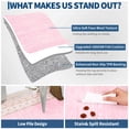 thumbnail image 6 of Garvee 2'x6' Washable Runner Rug Modern Bordered Rug Floral Rug Non Slip Bedroom Runner for Laundry Room Kitchen, Pink, 6 of 8