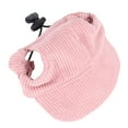 thumbnail image 5 of Summer Pet Sun Hat Adjustable Corduroy Casual Pet Hat Lightweight Stylish Pet Hat for Dogs Cats Bean Paste Pink S, 5 of 5