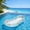 Clear A, variant on Inflatable Mesh Pool Float Lounger, 63 Inch Water Hammock with Headrest, Cooling Tubular Raft for Adults, Summer Beach Lake Swimming Pool Accessories