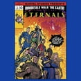 thumbnail image 2 of Men's Marvel Eternals Heroes Comic Book Cover  Graphic Tee Royal Blue Large, 2 of 4