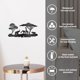 thumbnail image 5 of Decoración de pared de metal con elefantes negros, silueta de animal de metal, escultura decorativa, decoración de pared de metal con vida silvestre natural., 5 of 8