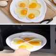 thumbnail image 4 of Huevos fáciles para microondas, Tortilla de huevos para microondas, Apto para microondas, Blanco, para hasta 4 huevos TUNC Sencillez, 4 of 5