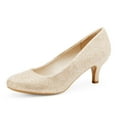 thumbnail image 1 of Zapatos de Tacón para Mujer DREAM PAIRS Dorado Talla 8.5, Tacón de 6.5 cm, 1 of 7