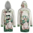 thumbnail image 3 of Easter Egg Toy Fox Terrier Bunny Ear Welcome Spring Truck All Over Print 3D Hooded Duffle Toggle Coat Dog Lover - 12002, 3 of 6