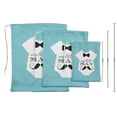 thumbnail image 3 of Darling Souvenir Blue Moustache & Our Little Man Birthday Custom Party Supplies Favor Bags&nbsp;Drawstring Pouches&nbsp;15 Pieces, 3 of 5