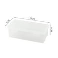 thumbnail image 5 of 8 Inch Plastic Storage Boxes with Hinged Lids, Clear Small Storage Containers for Bread, Jewelry, Pens, Crafts, Office Supplies, Rectangular Organizer Bins for Home & Kitchen, 5 of 6