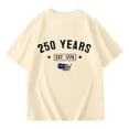 thumbnail image 4 of Girls and Boys 250 Years America Anniversary T-Shirt - Soft, Breathable Casual Tee for Kids, Comfortable Daily Wear, 250th America Independence Day Anniversary Shirt 110, 4 of 4
