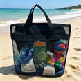 thumbnail image 5 of AUNVITO Mesh Net Beach Tote Bag, Large Capacity Ventilated Sand-Proof Shoulder Handbag for Summer Swimming Travel Outdoor, 1pc, 5 of 7