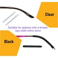 thumbnail image 2 of 10 pairs silicone glasses temple tips elastic sleeve eyeglass retainer grip, soft rubber Anti-slip comfort eyeglasses ear grip for kids glasses sunglasses reading glasses spectacle eyewear, 2 of 4