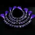 thumbnail image 2 of Wholesale Amethyst Crown Shape Beads - Faceted Loose Gemstones, Side Drilled with Tassels, 9x13-11x17mm, 8-inch Strand for Jewelry Making, 2 of 3