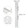 thumbnail image 2 of Uxcell 3 Pcs DIN Rail Slotted Aluminum Mounting Guide 500mm Long 35mm Wide 7.5mm High Silver Tone, 2 of 4