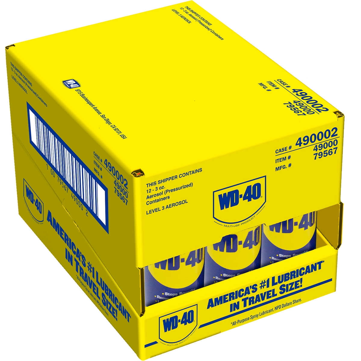 WD40 MultiUse Lubricant, 3 oz, 12 ct