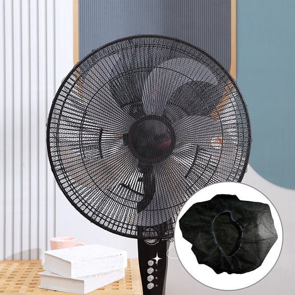Fan Mesh Cover Dustproof, Washable Floor Round Fan Cover, Protective Cover For Safety, Reusable Household Fan Covers with Adjustable Straps