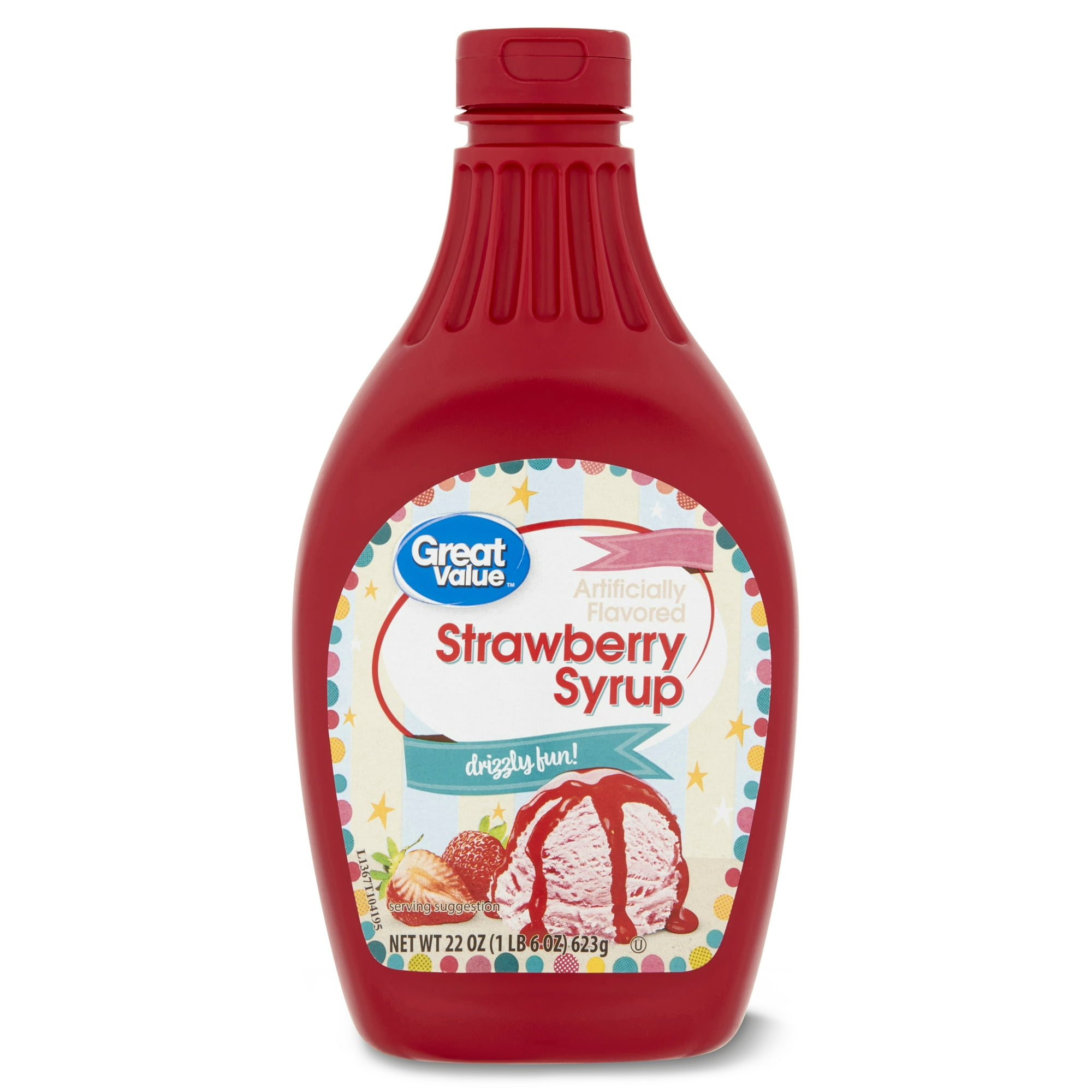 Great Value Strawberry Syrup, 22 oz