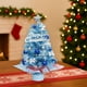 thumbnail image 5 of Árbol de Navidad Artificial Azul de Mesa | Mini árbol de Navidad decorativo con adornos | Fiesta en casa interior, decoración de escritorio para la ventana de las ventanas | 1 juego 45x30x30cm, 5 of 6