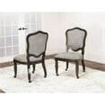 thumbnail image 2 of Bowery Hill 18" Wood Dining Chairs in Distressed Gray (Set of 2), 2 of 6