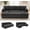 Black, variant on 100" Sectional Sleeper Sofa Couch, Sectional Sofa Bed, Dark Grey