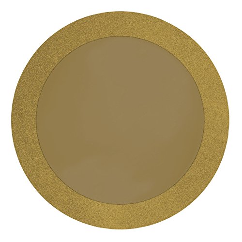 Generic Gold Glitz 14" Round Placemats, 8pk