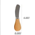 thumbnail image 2 of 10Pcs Mini Butter Knife Spreader with Wooden Handle 4.85 inch Stainless Steel Cheese Spreader Knives for Sandwich Cream Cheese Cake Condiment Knife, 2 of 6