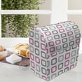 thumbnail image 4 of Geometric Lounger Chair Bag, Square Frames in Vintage Colors Geometric Pale Toned Illustration, High Capacity Storage with Handle Container, Lounger Size, Pink White Grey, by Ambesonne, 4 of 5