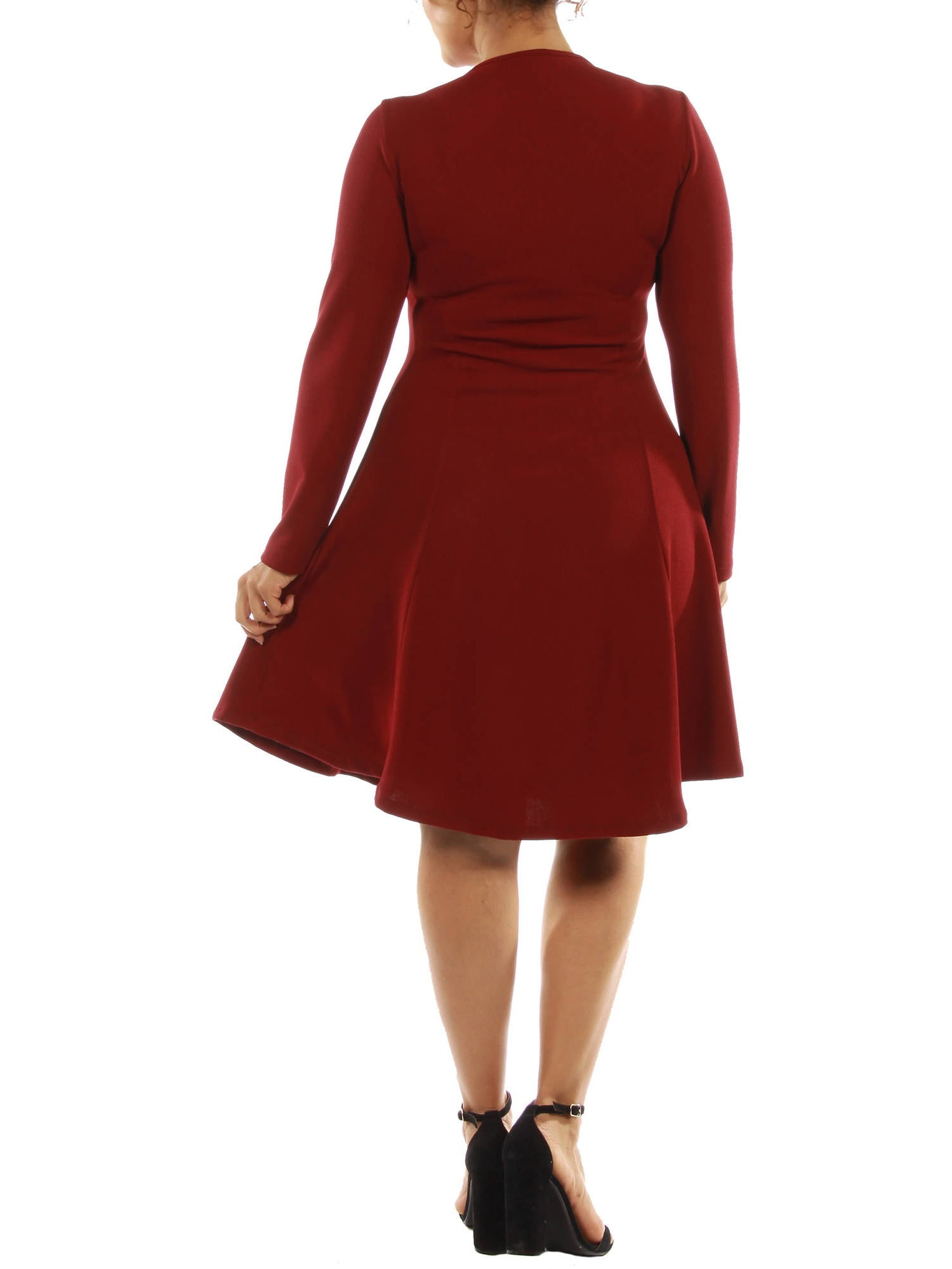 smart black midi dress