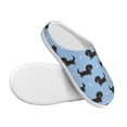 thumbnail image 3 of Yiaed Dachshund Dog Print Slippers Fuzzy Warm Cozy Slippers Non Slip House Slippers For Indoor Outdoor Slippers House Slippers-35/36, 3 of 7