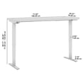 thumbnail image 7 of Bowery Hill 71" Engineered Wood Adjustable Standing Desk in Natural Elm/Black, 7 of 7