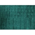 thumbnail image 1 of Ahgly Company Indoor Rectangle Solid Turquoise Blue Modern Area Rugs, 2' x 5', 1 of 4