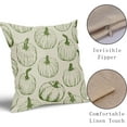 thumbnail image 3 of Fall Pillow Covers 18x18 Set of 2 Lime Green Pumpkin Autumn Themed Thanksgiving Harvest Print Decorative Throw Pillows Outdoor Pillowcase Farmhouse Linen Cushion Case Decor for Sofa Couch Bed, 3 of 6