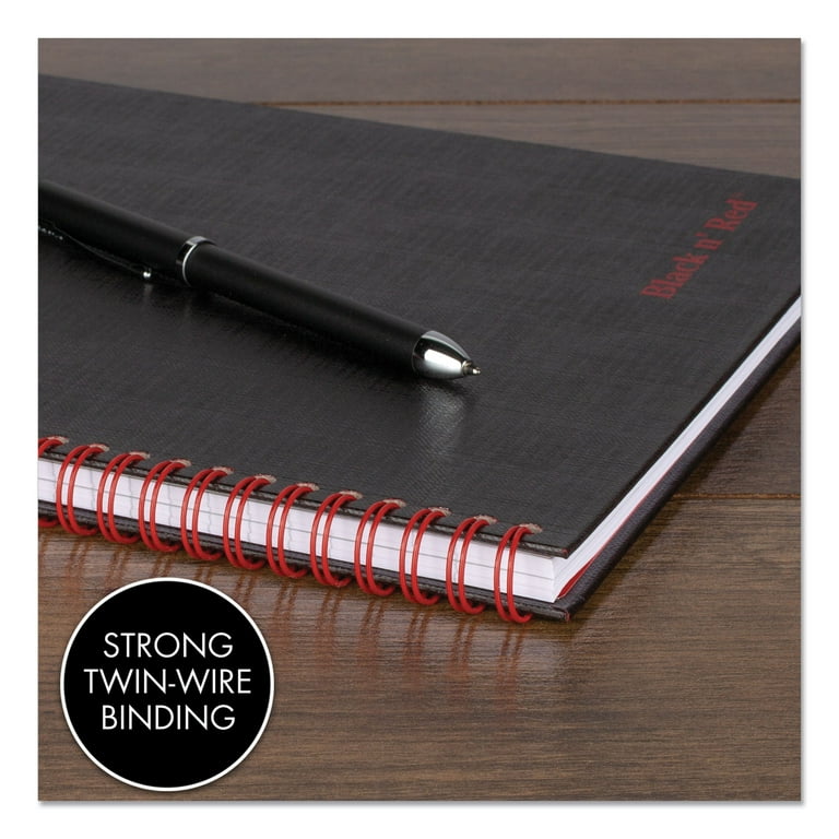 Hardcover Twinwire Notebooks, SCRIBZEE Compatible, 1-Subject, Wide/Legal Rule, Black Cover, (70) 9.88 x 6.88 Sheets