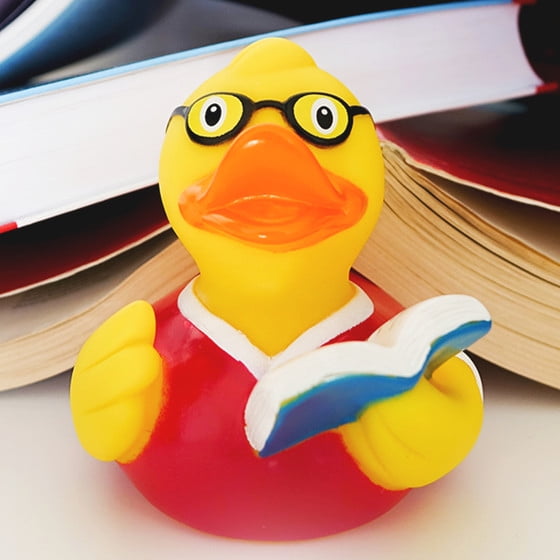 Book Reader Rubber Duck