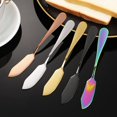thumbnail image 6 of JoyMoreHome Cheese Butter Knife, Stainless Steel Mini Knives, Breakfast Slicer Sandwich Spreader, 6 of 7